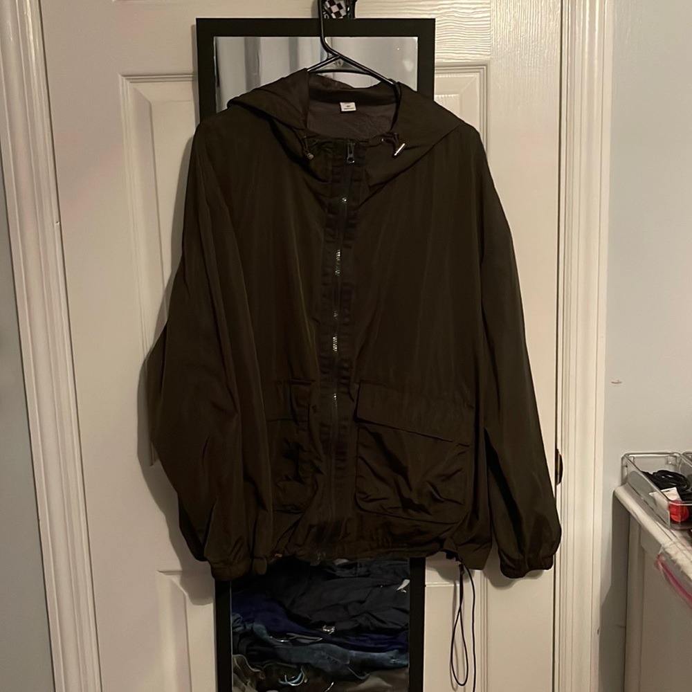 (broken adjustment string) size: XXL, brand: old navy, colour: army green